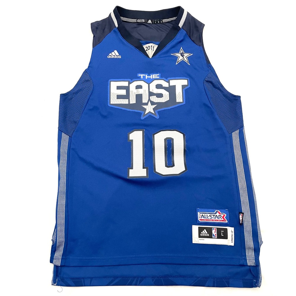 NBA All-Star East Whitmore Adidas Basketball Jersey Youth Large Blue 2011 #10